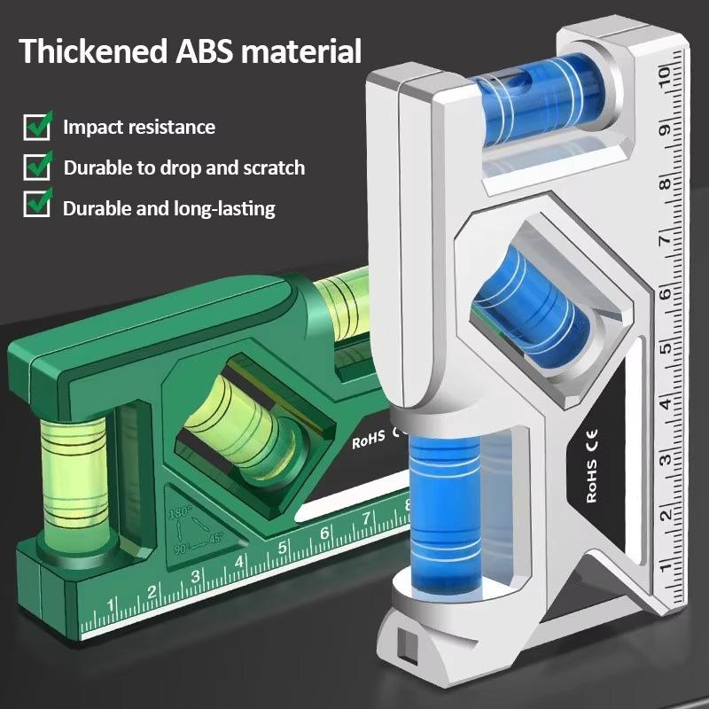 Compact Precision Level Tool with Magnet & Angle Guide