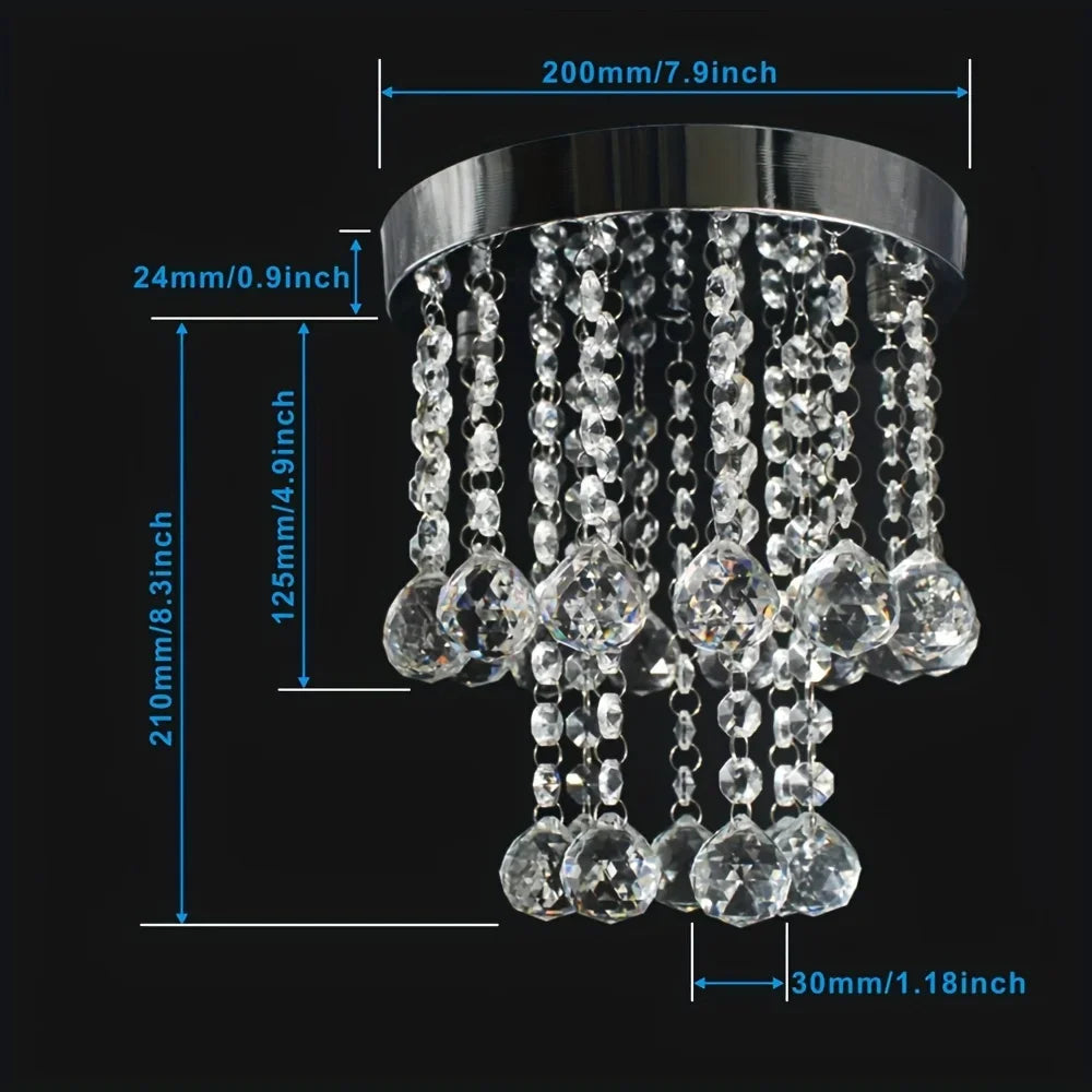 Elegant Glass Chandelier Ceiling Light