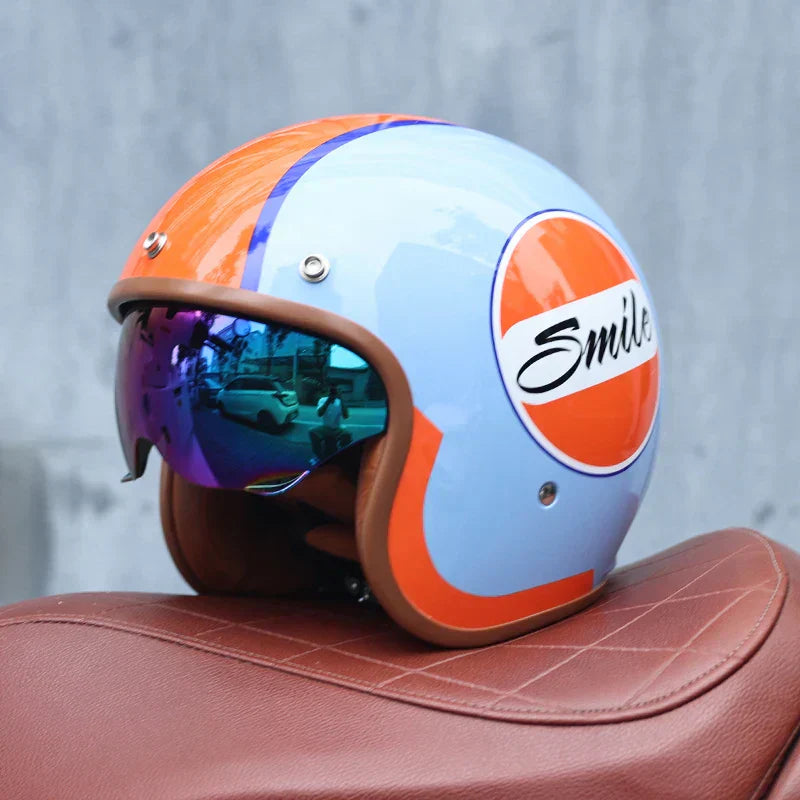 Classic Open Face Motorcycle Helmet - Valor - Cofik