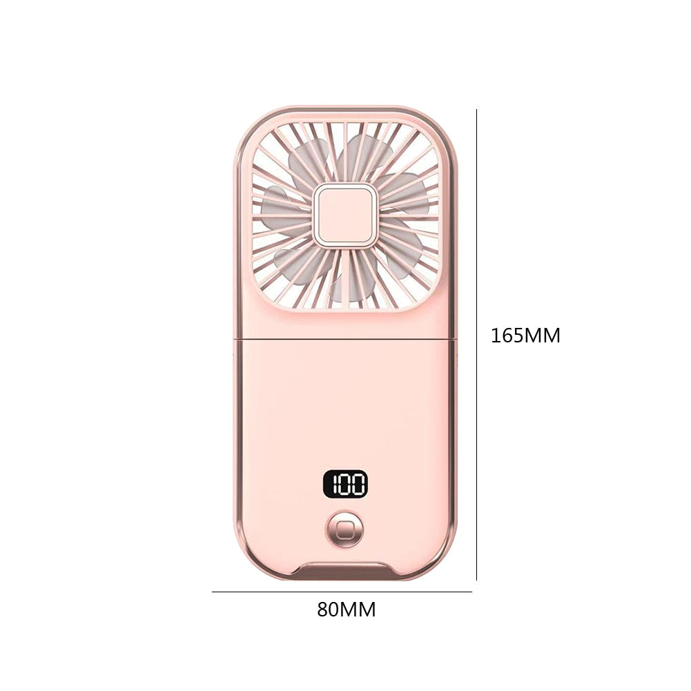 Compact Rechargeable Phone Cooling Fan Stand