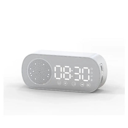 Compact Digital Clock Radio with Bluetooth Speaker