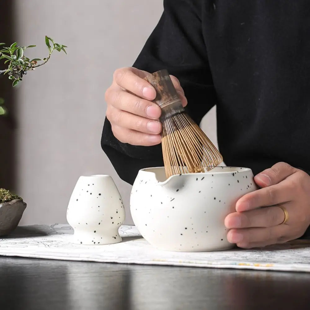 Traditional Japanese Green Tea Ceramic Bowl