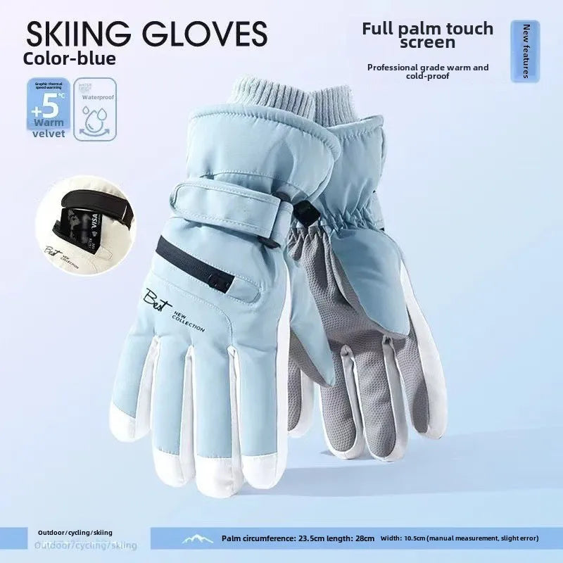 Warm Waterproof Ski Gloves with Touchscreen Fingers - Cofik
