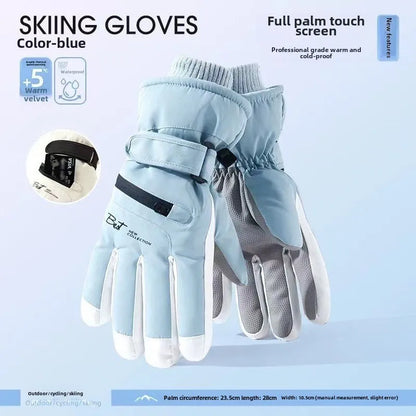 Warm Waterproof Ski Gloves with Touchscreen Fingers - Cofik