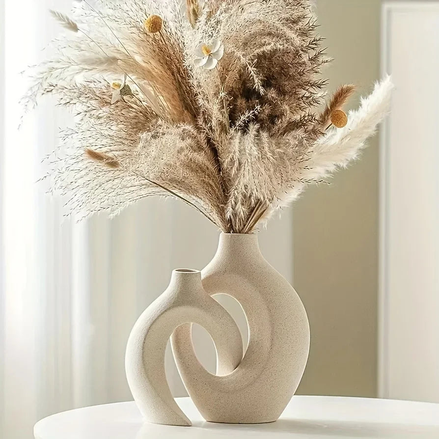 Decorative Set of Ceramic Flower Vases - Cofik