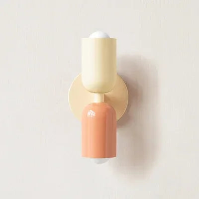 Simple White LED Double Head Wall Light
