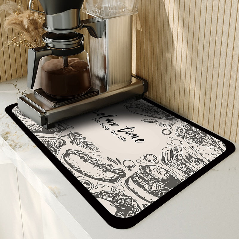 Non Slip Kitchen Mat for Dry Dishes