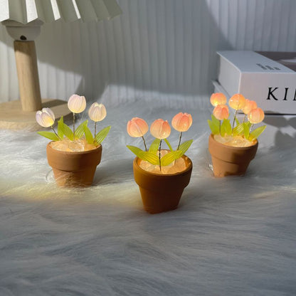 Beautiful Pink Table Night Light Lamp