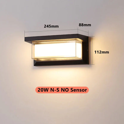 Bright Outdoor Security Wall Lamp with Motion Sensor