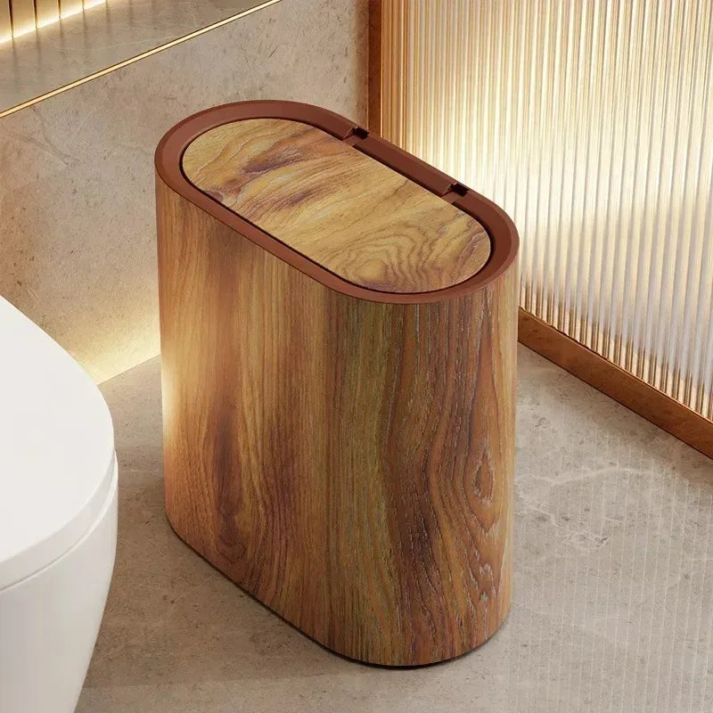 Elegant Stone Pattern Waste Bin - Cofik