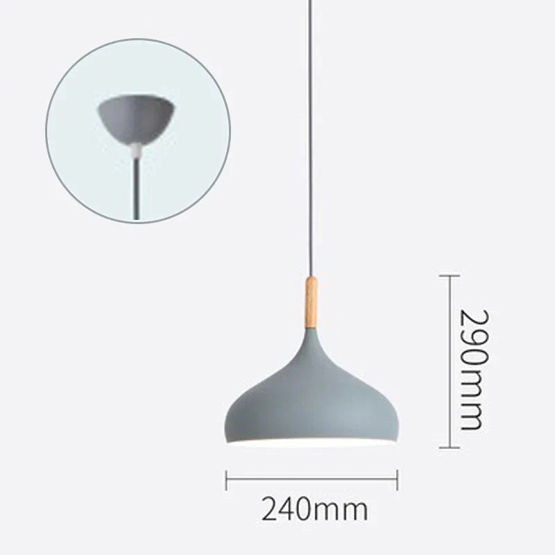 Rustic Metal LED Pendant Light Fixture