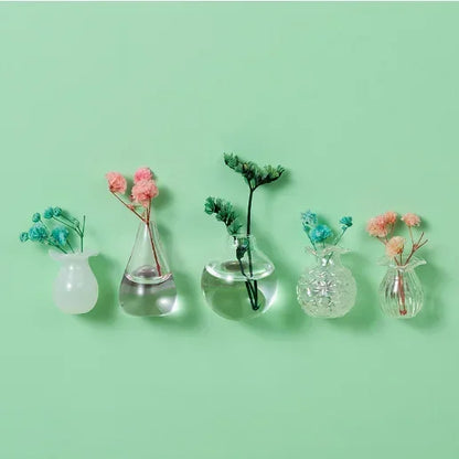 Small Adhesive Flower Vase Decoration