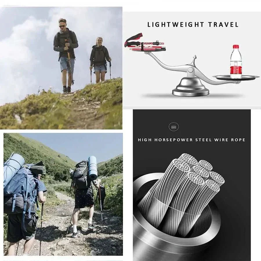 Collapsible Hiking Sticks for Outdoor Travel
