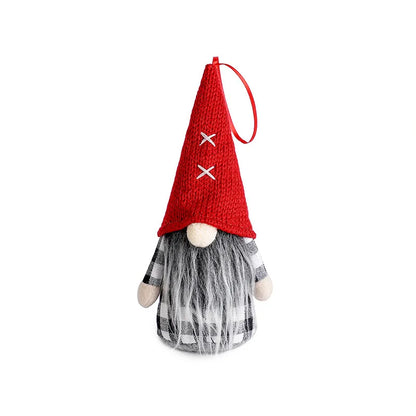 Fun Christmas Gnome Figurines with Bells & Holly