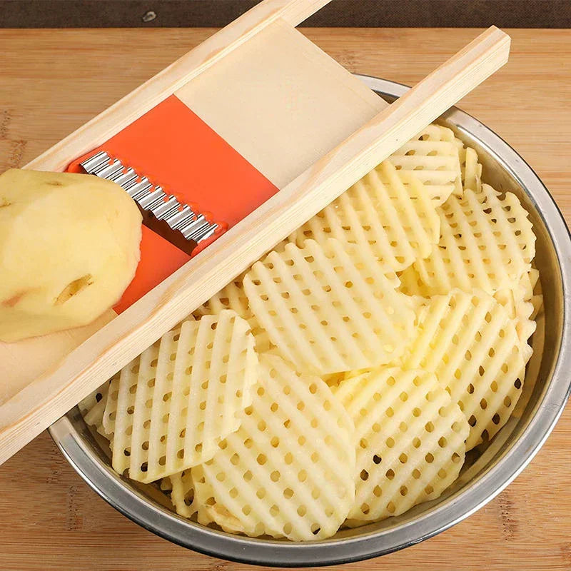 Easy Grip Potato Chip Slicer with Stainless Steel Blade