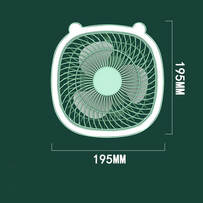 Portable Small LED Night Light USB Fan Cooler