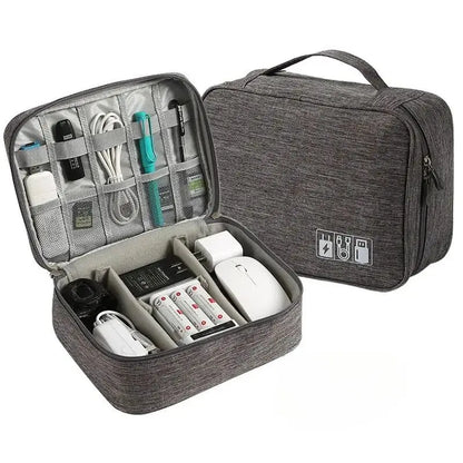 Travel Cable Organizer Bag Waterproof Accessory Pouch