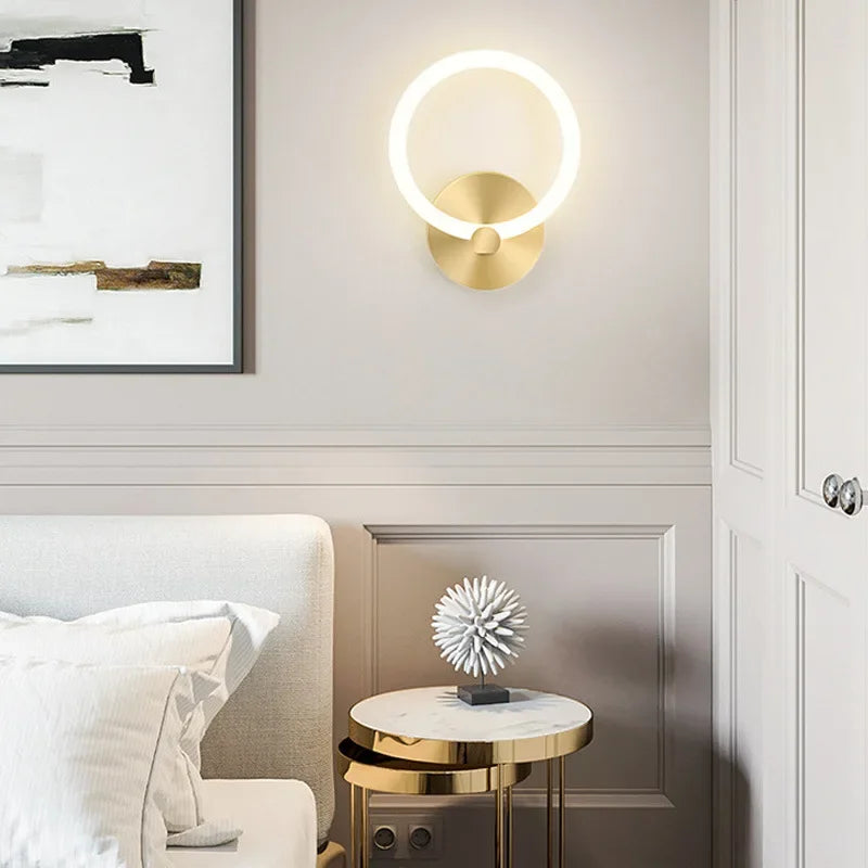 Contemporary LED Wall Light – Simple Circular Lamp Fixture