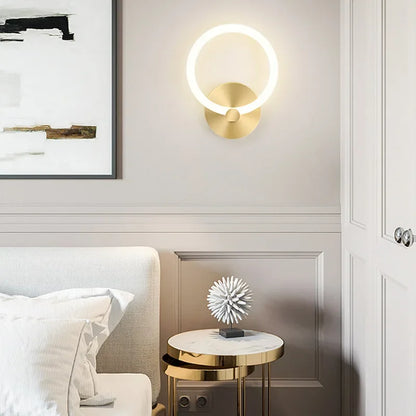 Contemporary LED Wall Light – Simple Circular Lamp Fixture