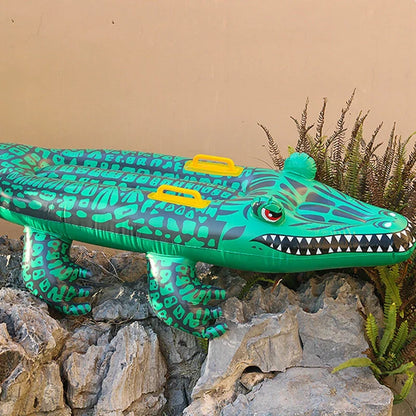 Fun Inflatable Crocodile Pool Float for Kids and Adults