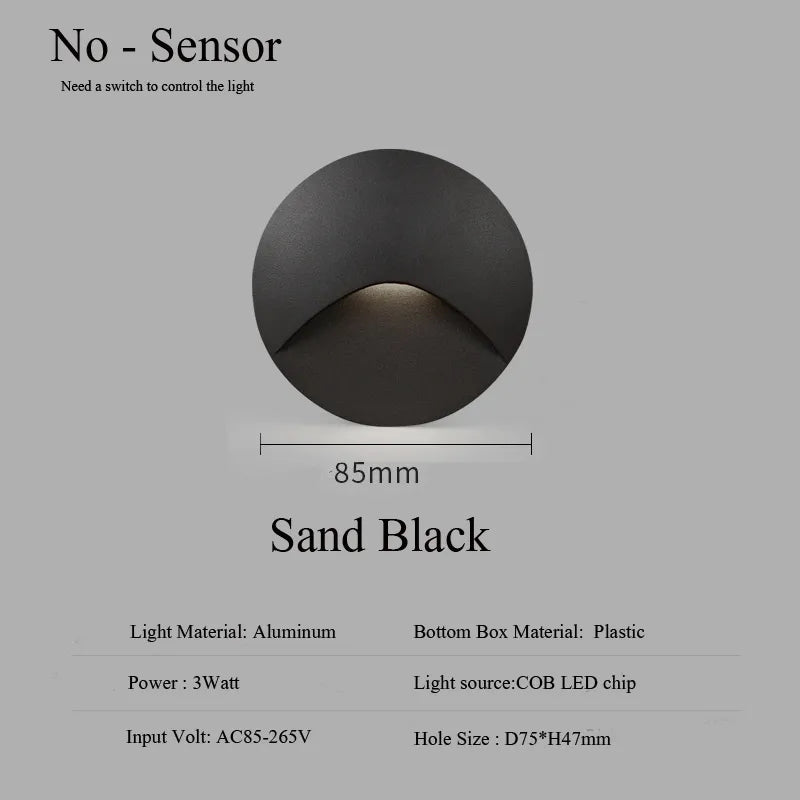 Outdoor Waterproof 3W LED Stair Wall Light