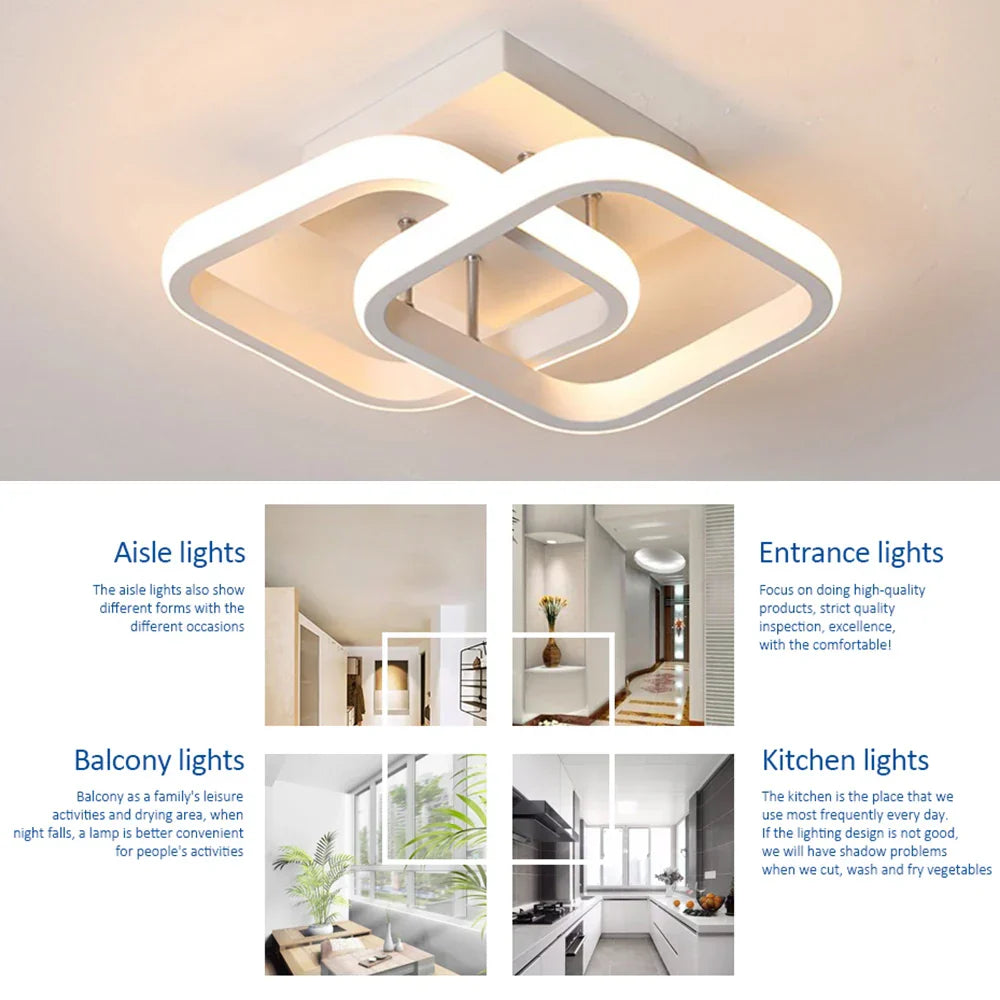 Bright LED Ceiling Light Fixture for Home Decor