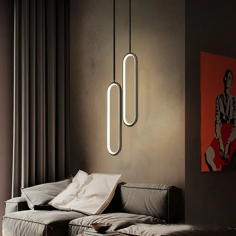 Stylish Black Gold Pendant Lighting Fixture