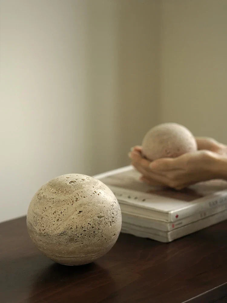 Real Marble Decorative Sphere Ornament