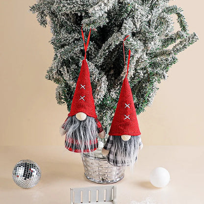 Fun Christmas Gnome Figurines with Bells & Holly