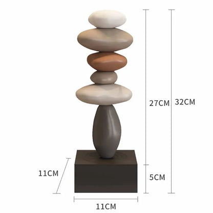 Serenene | Natural Rock Balance Table Decoration