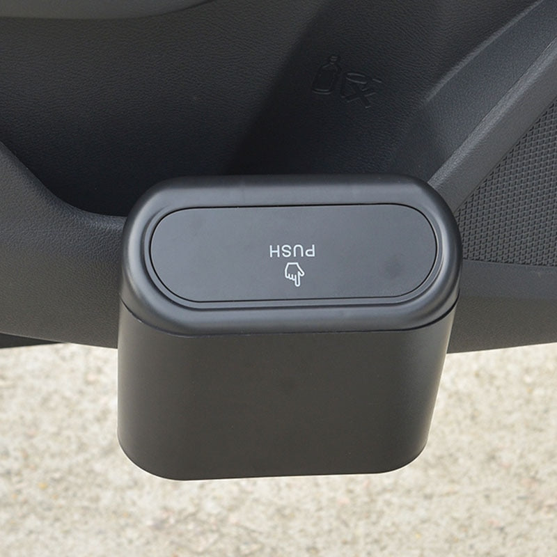Compact Car Garbage Container with Lid