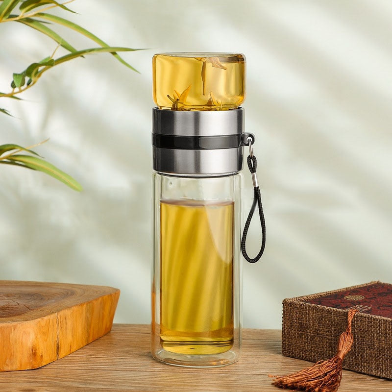 Insulated 2 in 1 Smart Tea Travel Mug Bottle - Cofik