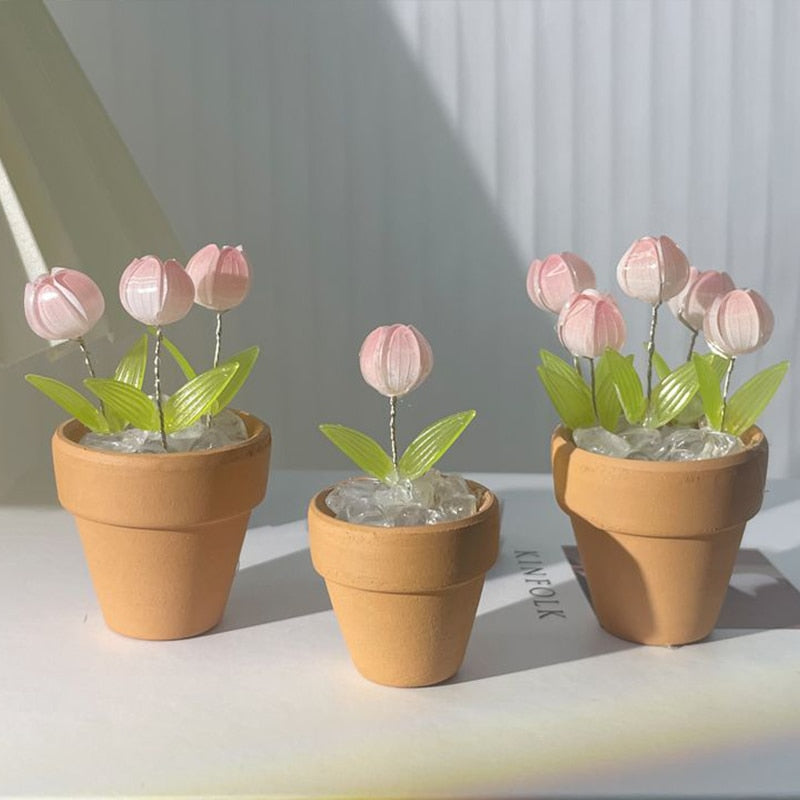 Beautiful Pink Table Night Light Lamp