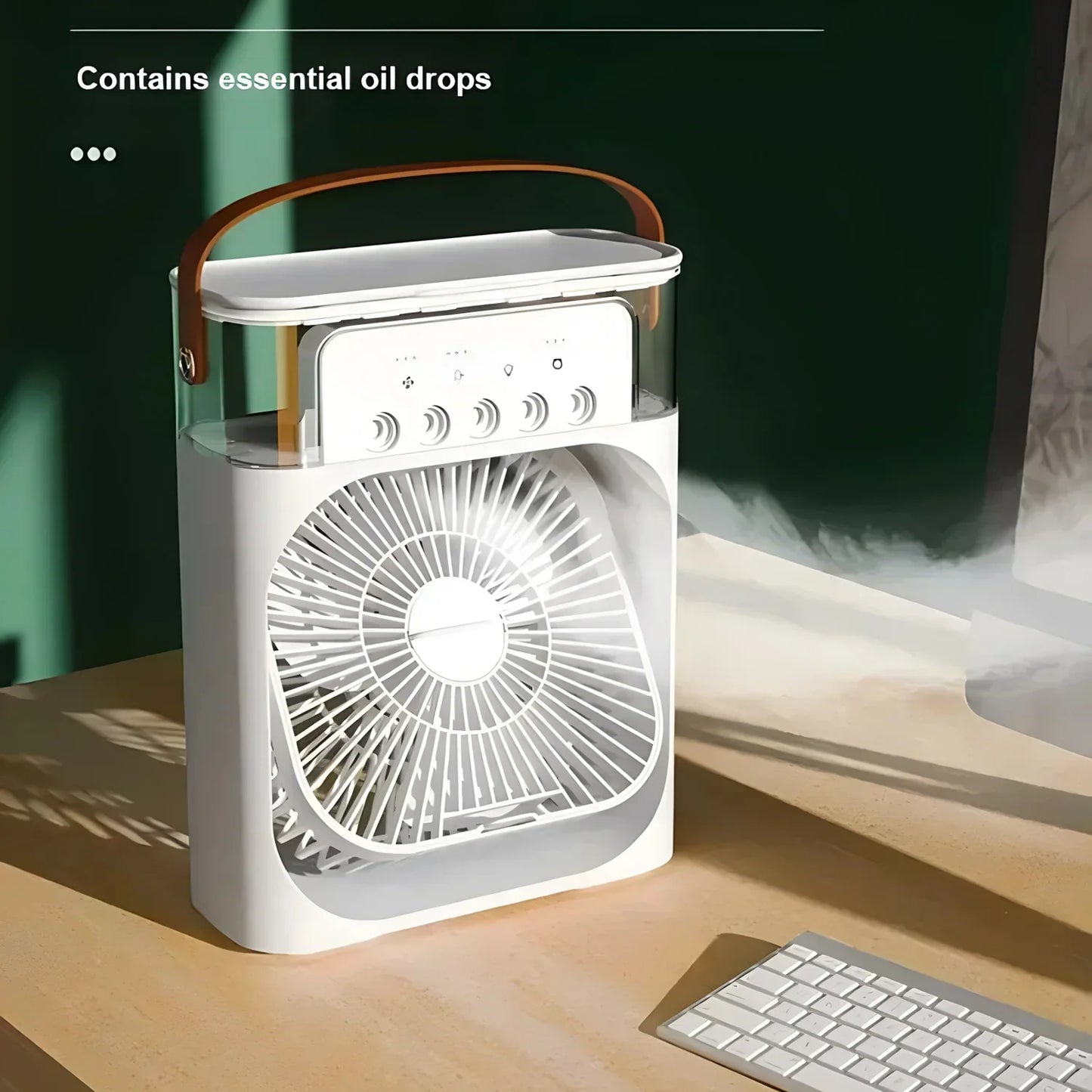Compact Air Cooler Fan with Colorful LED Light