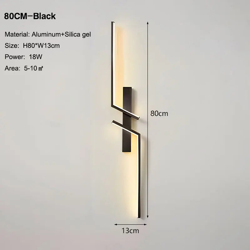 Elegant Gold LED Wall Light Fixture