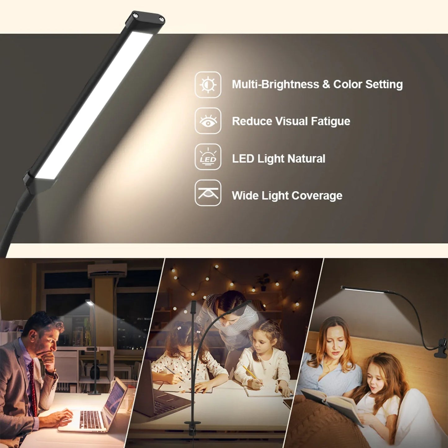 Adjustable Office Bright LED Desk Lamp