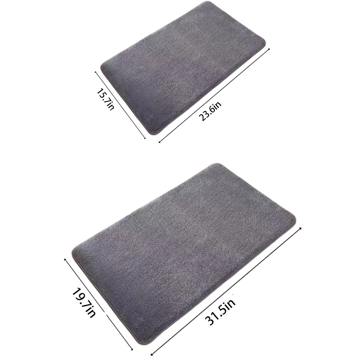 Premium Anti-Slip Coral Plush Bathroom Mat