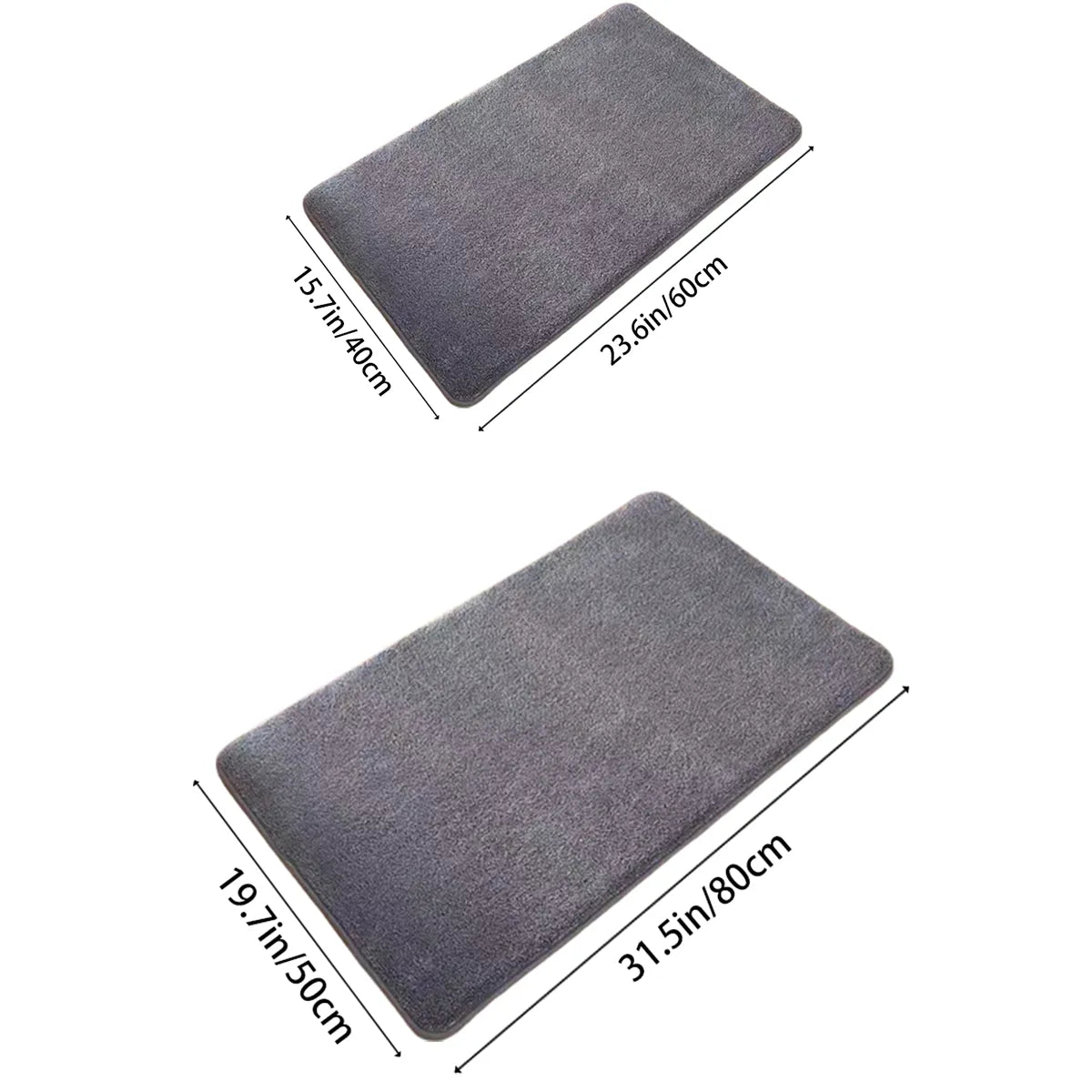 Plush Anti-Slip Bathroom Floor Mat Soft Shower Mat
