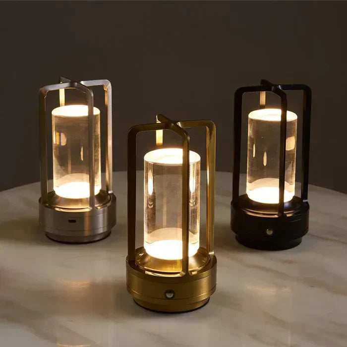 Portable LED Desk Lamp - Compact Battery Powered Nightlight
