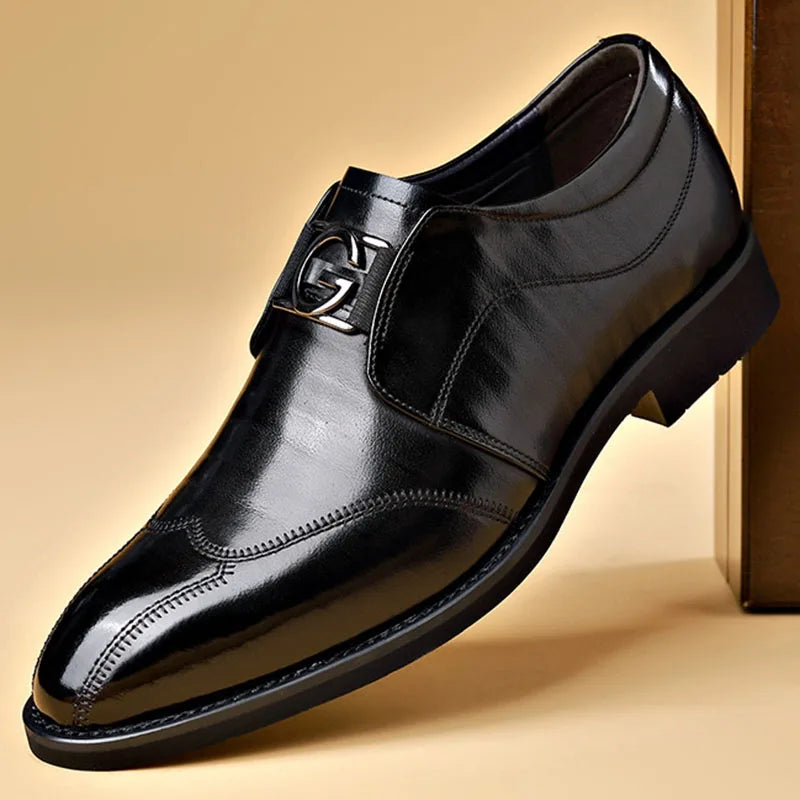 Classic Mens Leather Oxford Dress Shoes