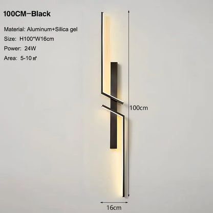 Elegant Gold LED Wall Light Fixture