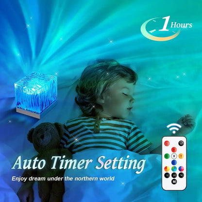 Colorful Ocean Wave Night Light Projector