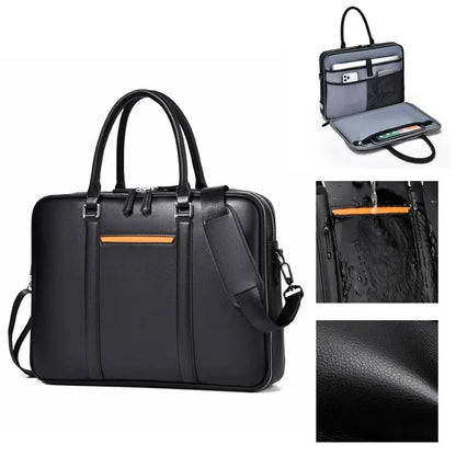 Professional Leather Laptop Crossbody Bag
