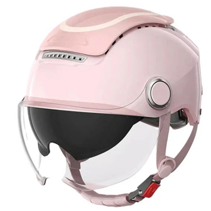 Lightweight Open Face Motorbike Helmet with Dual Visor