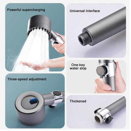 Ultra Powerful Shower Head for Strong Water Flow