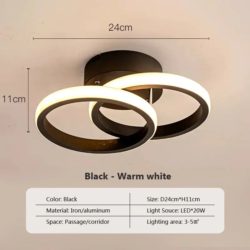 Bright LED Ceiling Lamp - Adjustable Indoor Light Fixtures