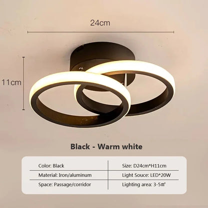 Bright LED Ceiling Lamp - Adjustable Indoor Light Fixtures
