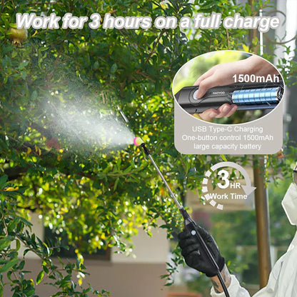 Portable 5L Electric Spray Bottle for Gardening & Cleaning