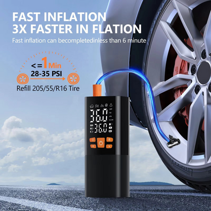 Compact Rechargeable Tire Air Compressor Pump
