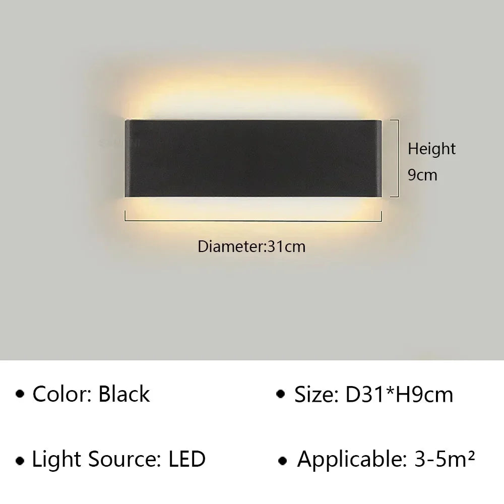 Contemporary LED Wall Light with Soft Warm Glow